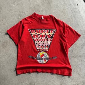 Y2K SKATE BUGLE BOY WORLD CONCIOUS ROCK TOUR TEE M